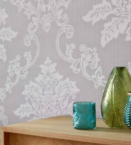 Hampton Wallpaper by 1838 Wallcoverings Grey