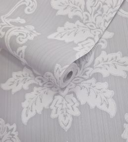Hampton Wallpaper by 1838 Wallcoverings Grey