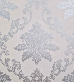 Hampton Wallpaper by 1838 Wallcoverings Silver