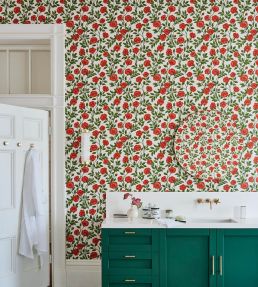 Hampton Roses Wallpaper by Cole & Son Cream Forest