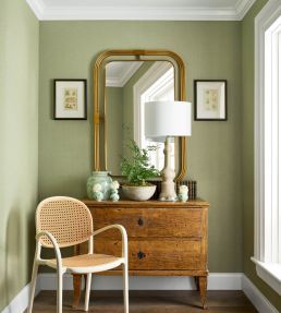 Hampton Wallpaper by Thibaut Apple Green