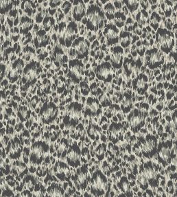 Hand Painted Leopard Wallpaper by Cole & Son Grey & Metallic Silver