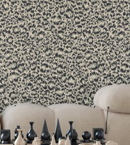 Hand Painted Leopard Wallpaper by Cole & Son Sand & Violet