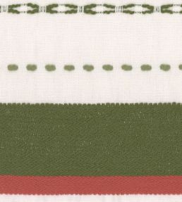 Handwerklich Fabric by MINDTHEGAP White/Red/Green