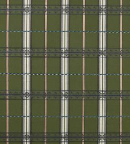 Hanover Check Fabric by Morris & Co Forest