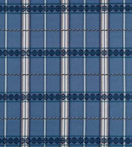 Hanover Check Fabric by Morris & Co Indigo