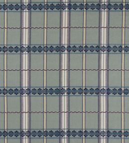 Hanover Check Fabric by Morris & Co Teal/Indigo