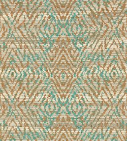 Hansha Wallpaper by Harlequin Paprika/Teal