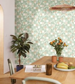 Happiness Wallpaper by Caselio Vert D'Eau