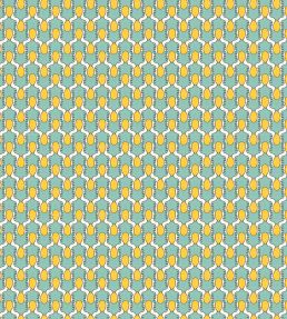 Happy People Wallpaper by Ottoline Mint and Yellow