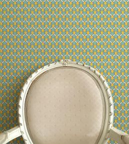 Happy People Wallpaper by Ottoline Mint and Yellow