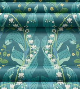 Harbor Springs Wallpaper by Thibaut Navy