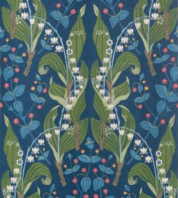 Harbor Springs Wallpaper by Thibaut Navy