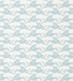 Hares Wallpaper by Scion Coast Blue