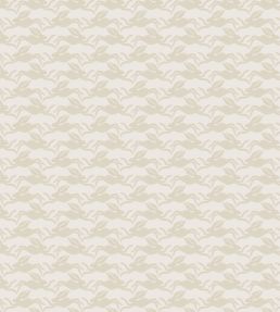 Hares Fabric by Scion Pebble