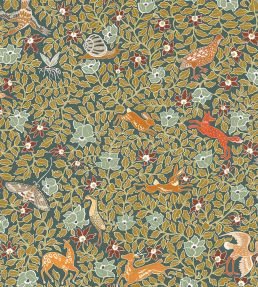 Haresfield Walk Wallpaper by Josephine Munsey Petrol