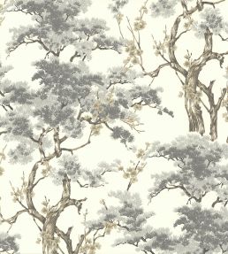 Harewood Wallpaper by 1838 Wallcoverings Grey