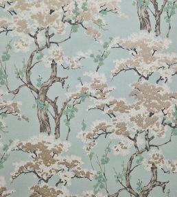 Harewood Wallpaper by 1838 Wallcoverings Seafoam Green