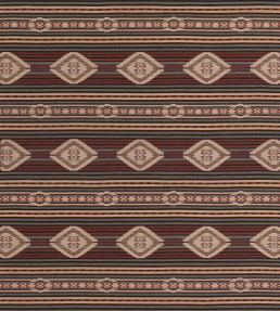Harlech Fabric by Mulberry Home Charcoal/Red
