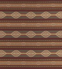 Harlech Fabric by Mulberry Home Red/Lovat/Sand