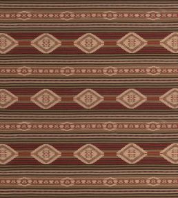 Harlech Fabric by Mulberry Home Red/Sage