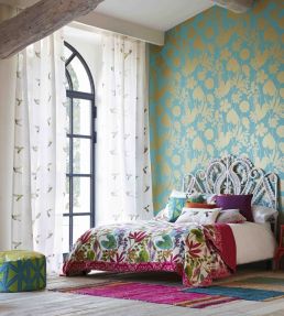 Amazilia Fabric by Harlequin Flamingo/Papaya/Apple