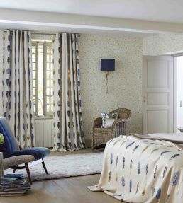Limosa Fabric by Harlequin Indigo/Mustard/Stone