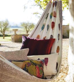 Limosa Fabric by Harlequin Papaya/Lagoon/Loganberry