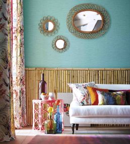 Paradise Fabric by Harlequin Papaya/Flamingo/Apple