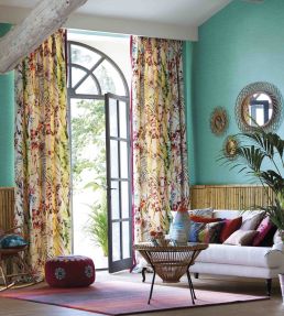 Paradise Fabric by Harlequin Papaya/Flamingo/Apple