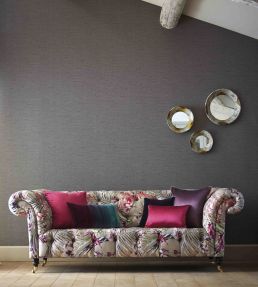 Paradise Fabric by Harlequin Loganberry/Raspberry/Emerald