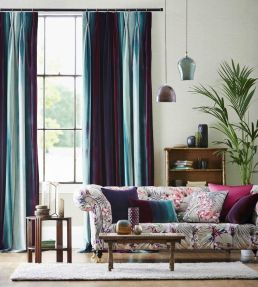 Paradise Fabric by Harlequin Loganberry/Raspberry/Emerald
