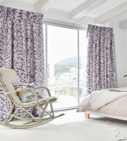 Chaconia Fabric by Harlequin Brass/Ink
