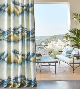 Kailani Fabric by Harlequin Lagoon/Linden