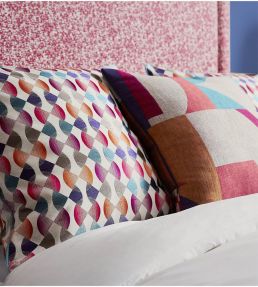 Maiolica Fabric by Harlequin Fuchsia/Mandarin/Indigo