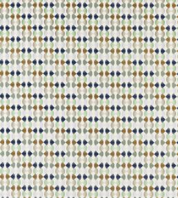 Maiolica Fabric by Harlequin Ink/Wasabi/Gold