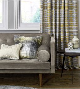 Malwa Fabric by Harlequin Gold/Slate