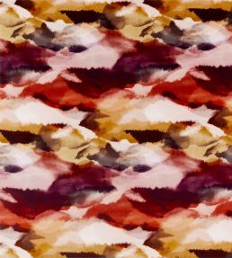 Minako Fabric by Harlequin Indigo / Fuchsia / Mandarin
