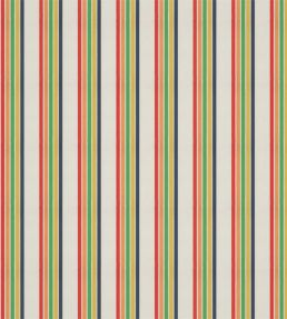 Helter Skelter Stripe Fabric by Harlequin Navy/Poppy/Apricot/Gekko