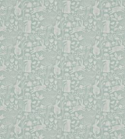 Into The Meadow Fabric by Harlequin Duck Egg