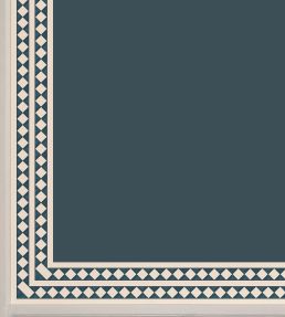 Harlequin Border Wallpaper by Ottoline Dark Blue