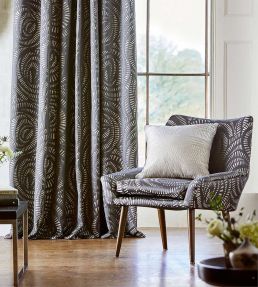 Fractal Fabric by Harlequin Gold/Charcoal
