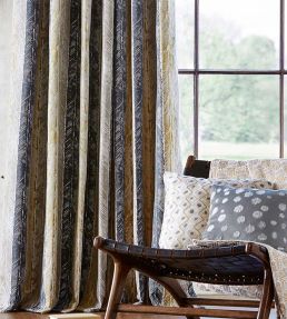 Walchia Fabric by Harlequin Indigo/Sky/Shell