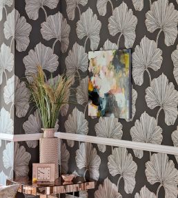 Azurea Wallpaper by Harlequin Ebony/Rose Gold