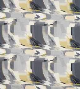 Perspective Fabric by Harlequin Charcoal / Gold