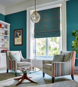 Spectro Stripe Fabric by Harlequin Emerals / Marine / Lichen