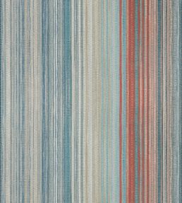 Spectro Stripe Wallpaper by Harlequin Teal / Sedonna / Rust