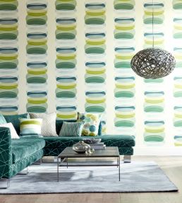 Elliptic Wallpaper by Harlequin Emerald
