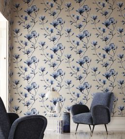 Lotus Wallpaper by Harlequin Indigo
