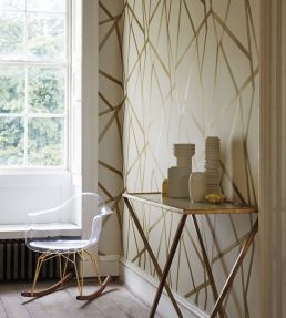 Sumi Wallpaper by Harlequin Hessian/Copper